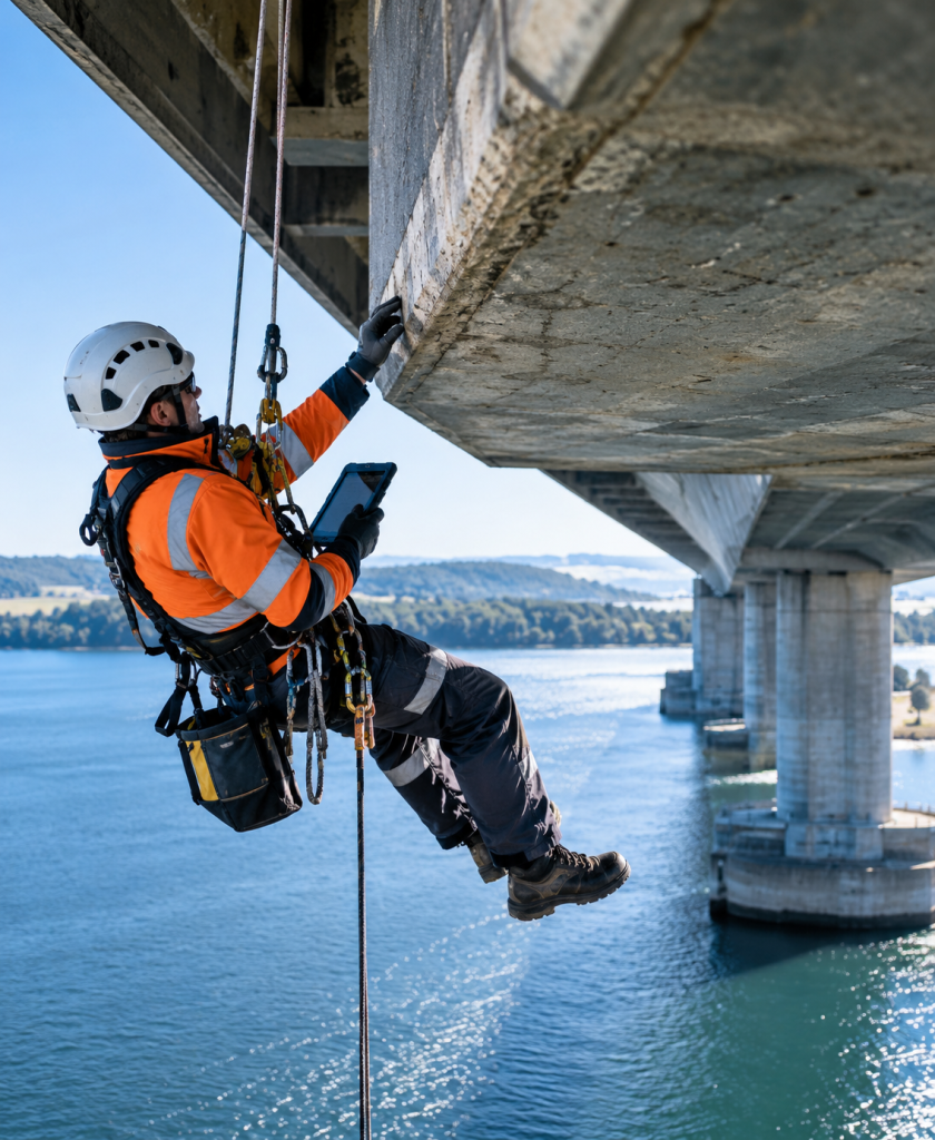 rope access bridge inspection